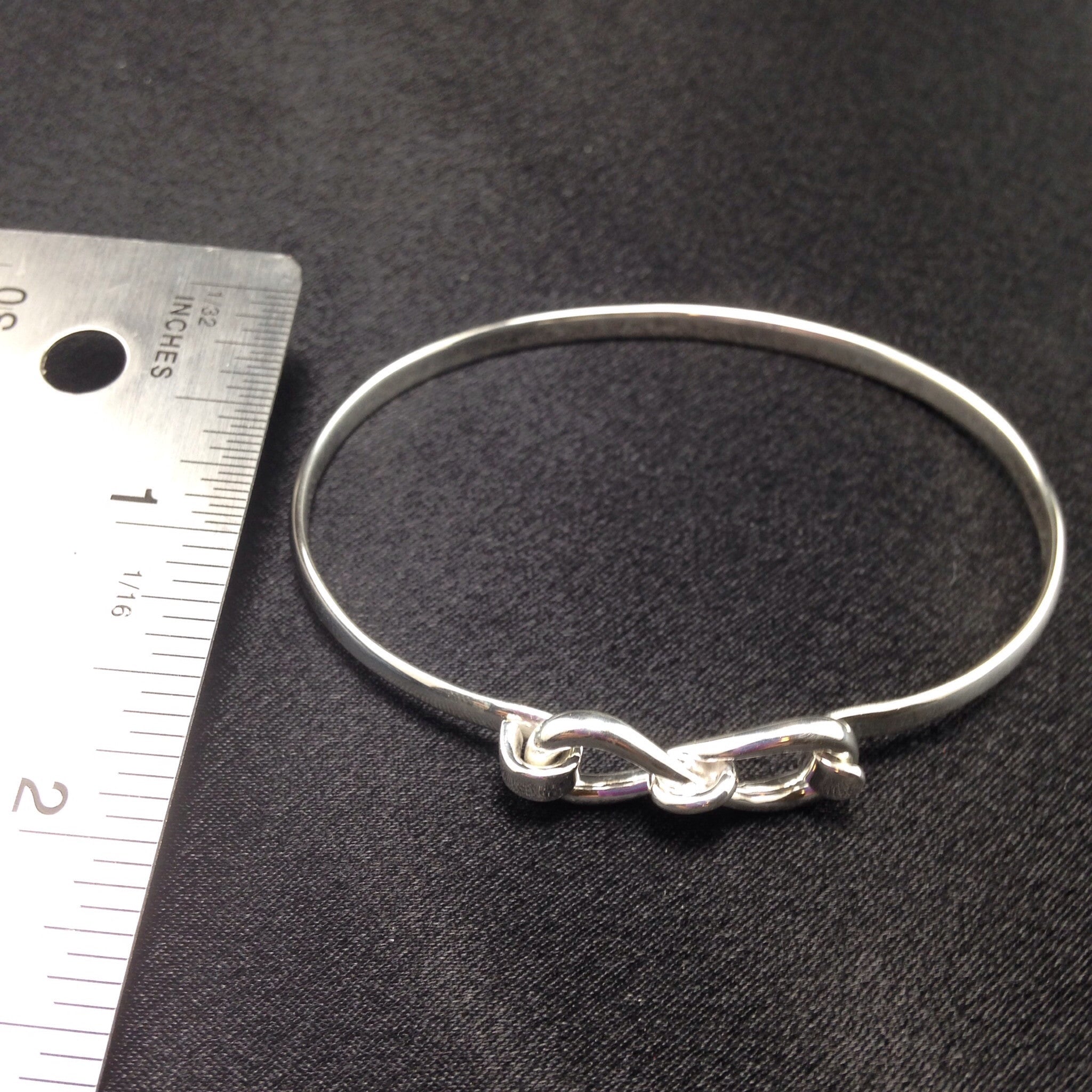 Clip Bangle Silver Infinity-Jenstones Jewelry