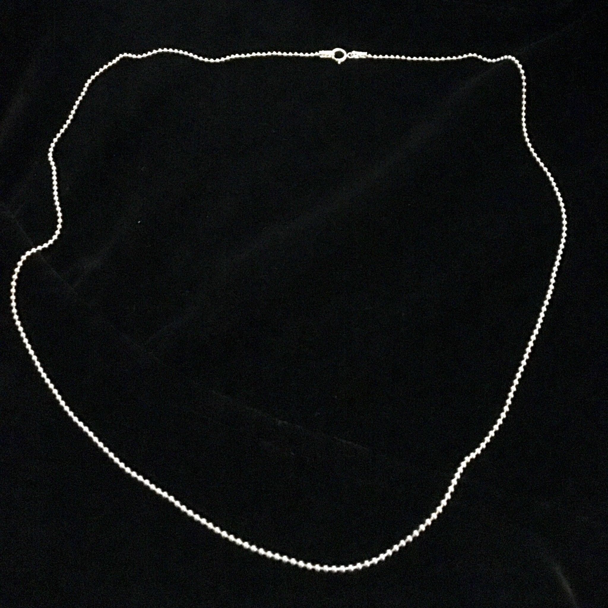 Sterling Beaded Chain 18"-Jenstones Jewelry
