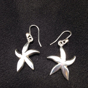 Drop Earrings Silver Starfish-Jenstones Jewelry