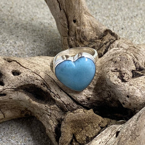 Petite Larimar Heart Ring-Jenstones Jewelry
