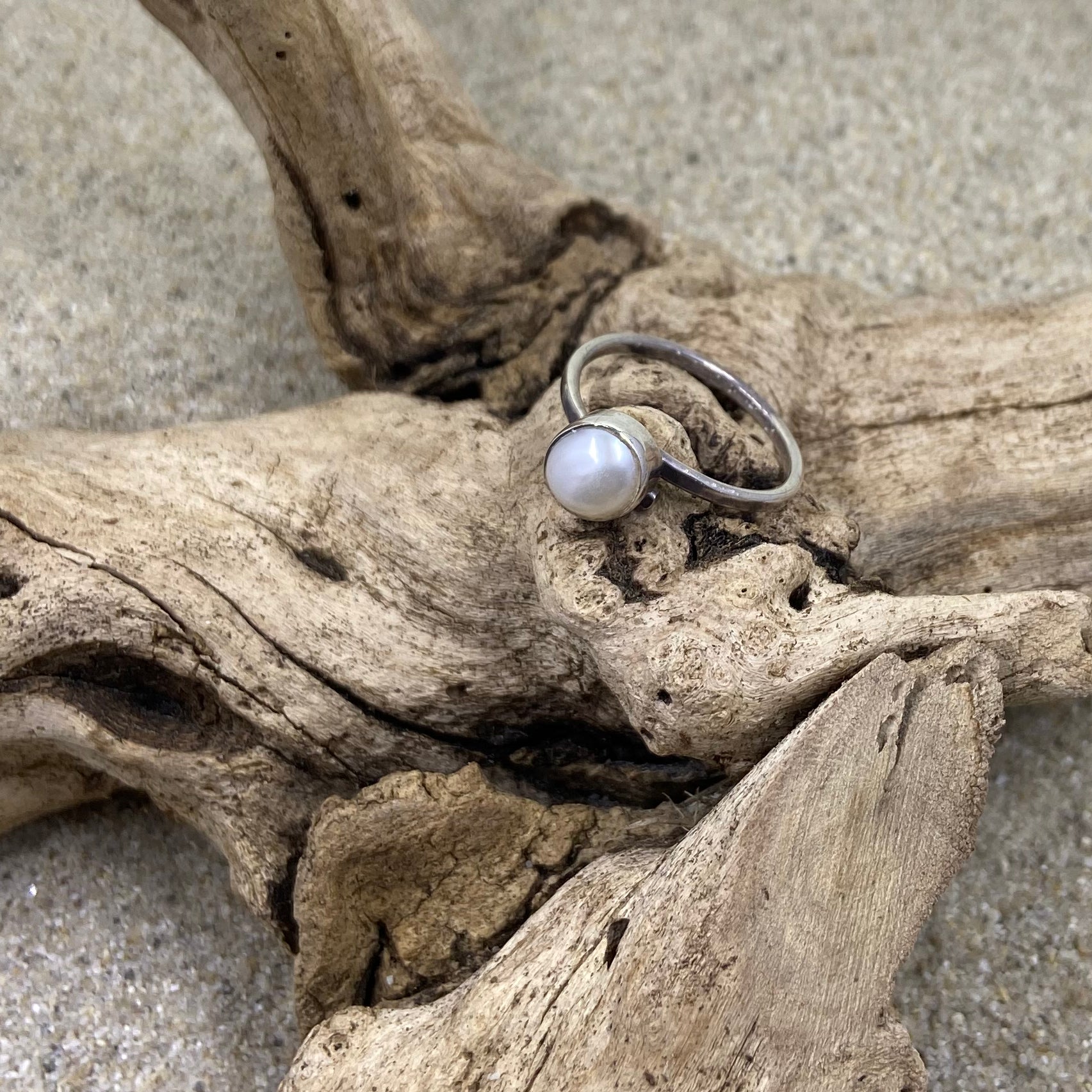 White Fresh Water Pearl Ring-Jenstones Jewelry