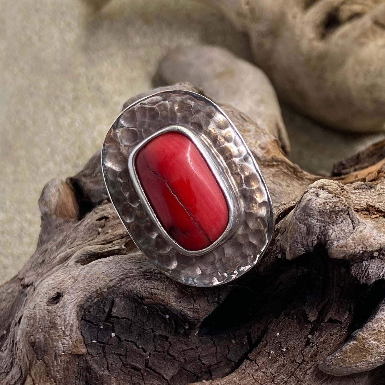 Red Coral Ring-Jenstones Jewelry
