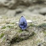 Load image into Gallery viewer, Sapphire and Silver Ring-Jenstones Jewelry
