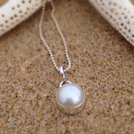Load image into Gallery viewer, White Fresh Water Pearl Pendant-Jenstones Jewelry

