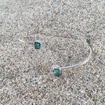 Load image into Gallery viewer, Emerald Wrap Cuff-Jenstones Jewelry
