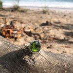 Load image into Gallery viewer, Green Tourmaline Facet Ring-Jenstones Jewelry
