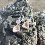 Load image into Gallery viewer, Geode &amp; Herkimer Diamond Druzy Earrings-Jenstones Jewelry
