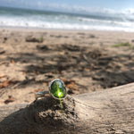 Load image into Gallery viewer, Green Tourmaline Facet Ring-Jenstones Jewelry

