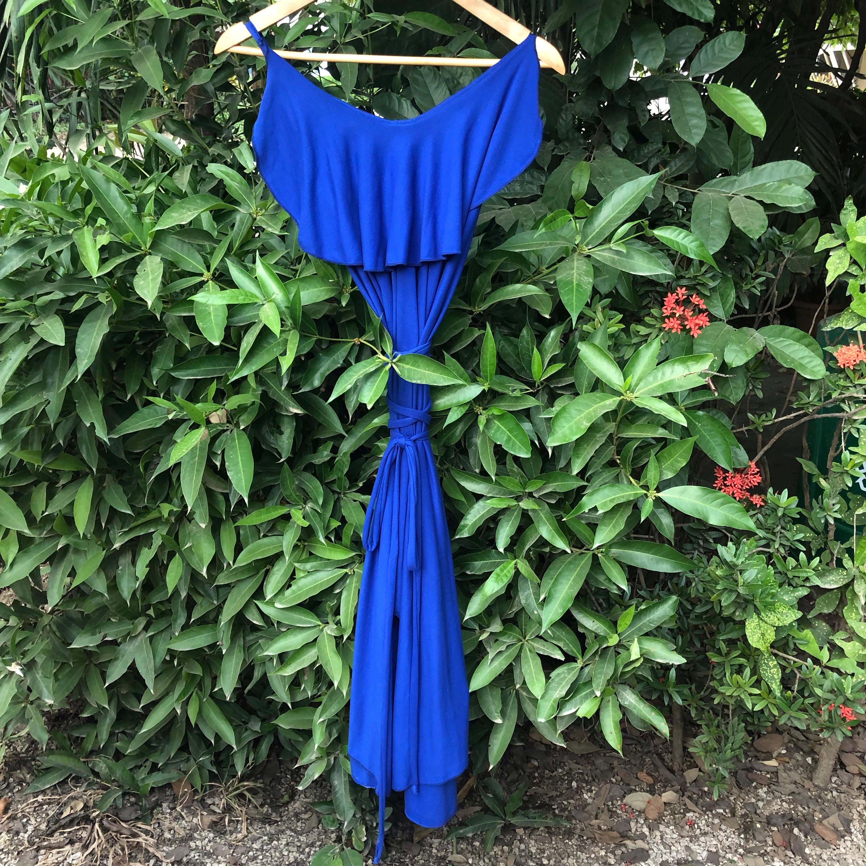 Goddess Gown with Ruffle-Jenstones Jewelry