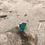 Load image into Gallery viewer, Emerald Sterling Silver Raw Ring-Jenstones Jewelry
