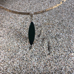 Load image into Gallery viewer, Surf Board Sea Glass Pendant Dark Green-Jenstones Jewelry
