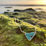 Load image into Gallery viewer, Turquoise Heart Necklace-Jenstones Jewelry
