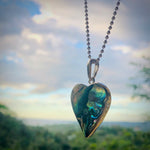 Load image into Gallery viewer, Abalone Heart Pendant-Jenstones Jewelry
