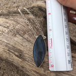 Load image into Gallery viewer, Labradorite Marquis Necklace-Jenstones Jewelry
