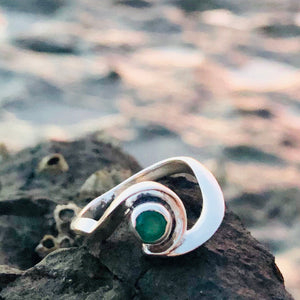 Emerald Wave Ring-Jenstones Jewelry