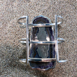 Load image into Gallery viewer, Triple Cuff Amethyst Geode-Jenstones Jewelry
