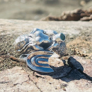 Mermaid Ring with Emerald-Jenstones Jewelry