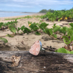 Load image into Gallery viewer, Druzy Pink Quartz Crystal Ring-Jenstones Jewelry
