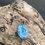 Load image into Gallery viewer, Druzy Mermaid Rose Necklace-Jenstones Jewelry
