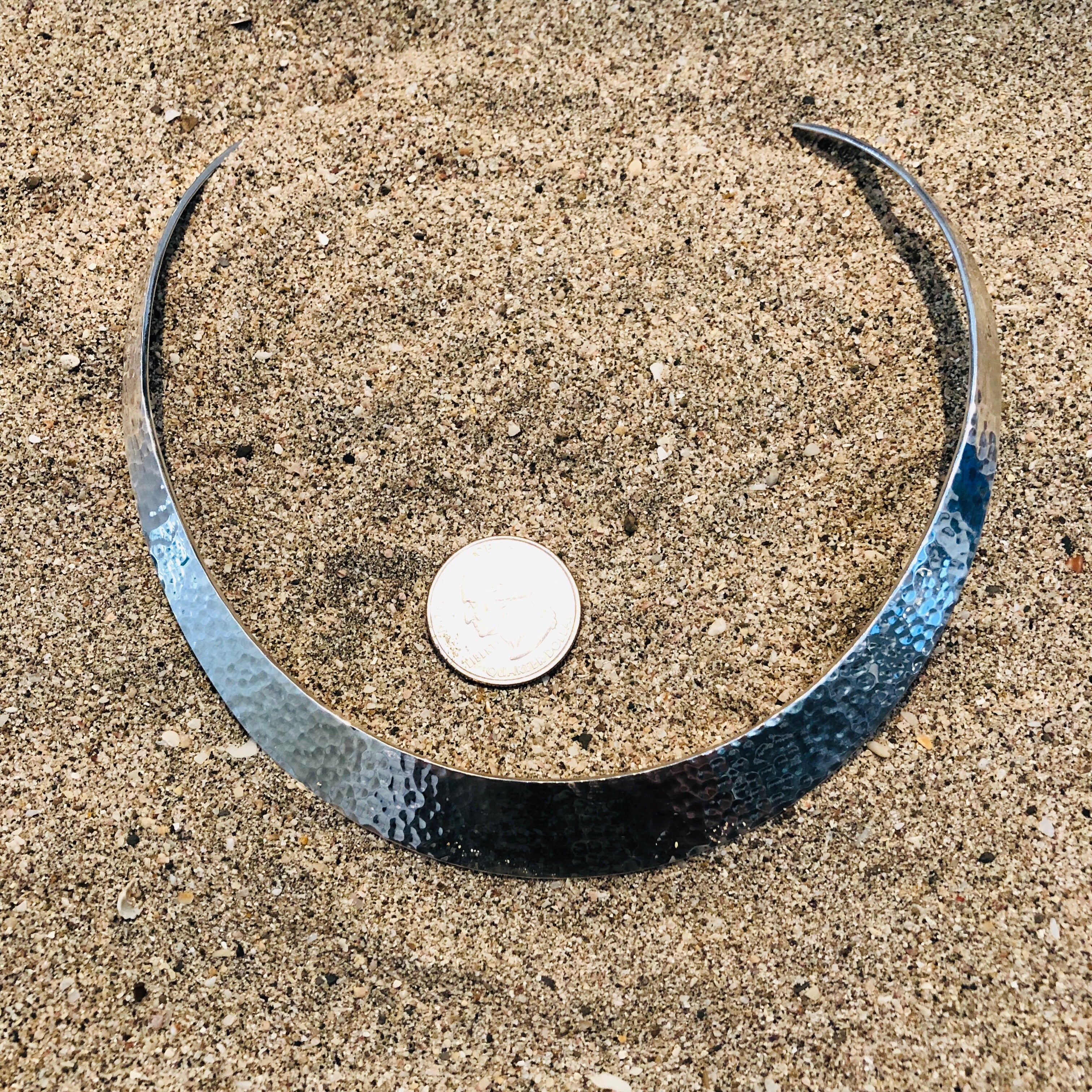 Hammered Power Choker Large-Jenstones Jewelry