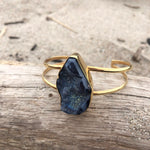 Load image into Gallery viewer, Starry Night Druzy Double Wrap Cuff-Jenstones Jewelry
