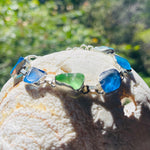 Load image into Gallery viewer, Ocean Bliss Sea Glass Link Bracelet-Jenstones Jewelry

