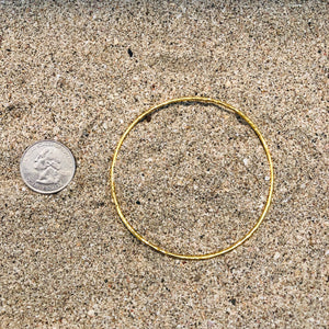 Hammered Bronze GP Bangle-Jenstones Jewelry