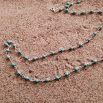 Load image into Gallery viewer, Turquoise Chain Link Necklace-Jenstones Jewelry
