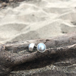 Load image into Gallery viewer, Gray Fresh Water Pearl Post Earrings-Jenstones Jewelry
