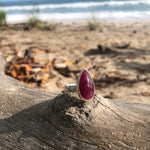Load image into Gallery viewer, Red Ruby Tear Facet Ring-Jenstones Jewelry
