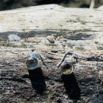 Load image into Gallery viewer, Citrine Facet Round Dangle Earrings-Jenstones Jewelry
