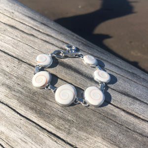 Shiva Eye Silver Link Bracelet-Jenstones Jewelry