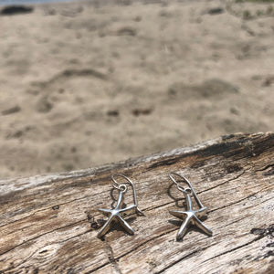 Mini Spiny Starfish Earrings-Jenstones Jewelry