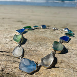 Load image into Gallery viewer, Sea of Colors, Sea Glass Necklace-Jenstones Jewelry
