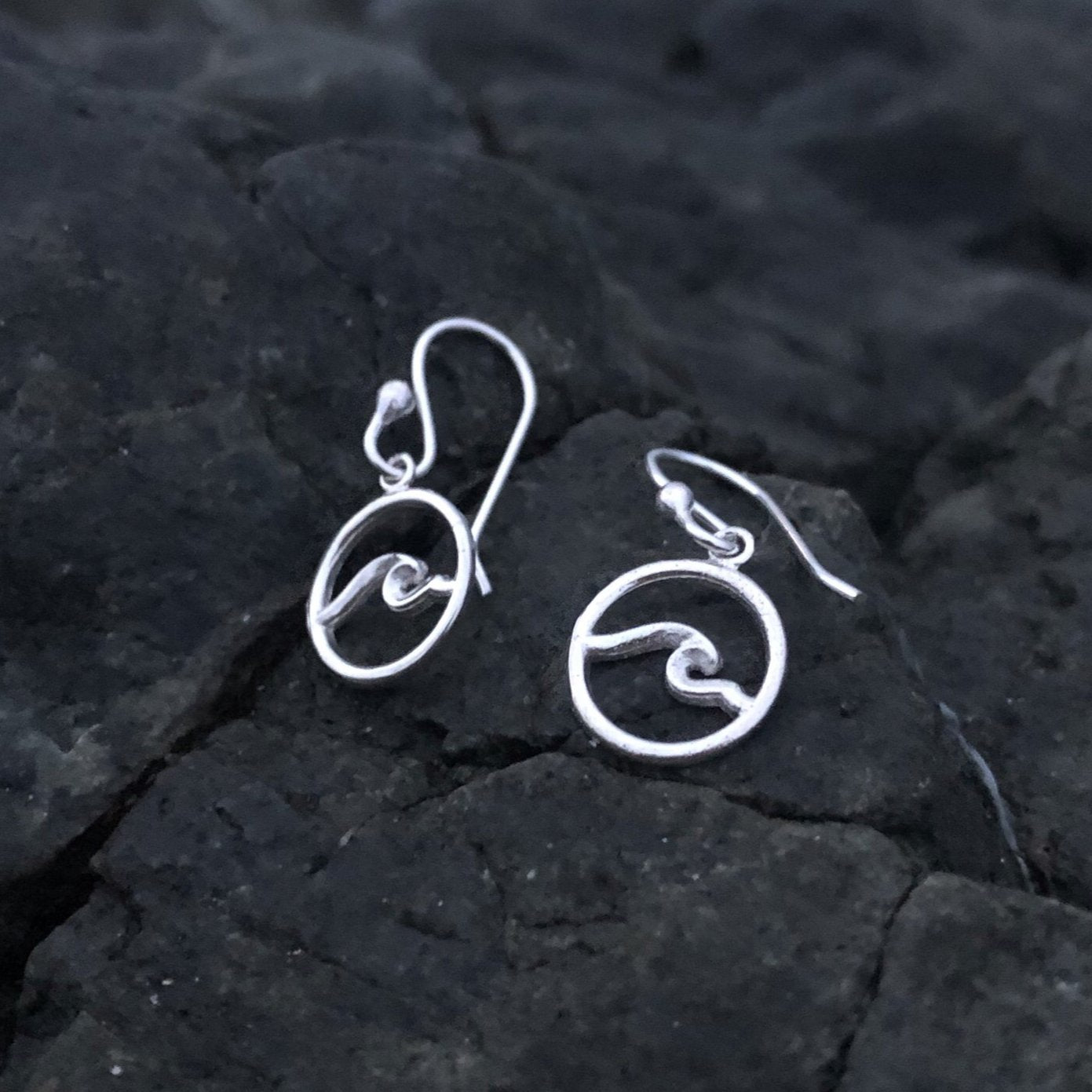 Mini Wave earrings-Jenstones Jewelry