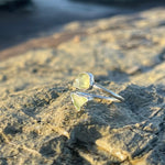 Load image into Gallery viewer, Sea Foam Green Sea glass Wrap Around Ring-Jenstones Jewelry
