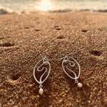 Load image into Gallery viewer, Shiva Waves w/ Pearls in Sterling Silver-Jenstones Jewelry
