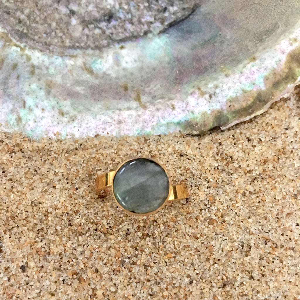 Ring Bronze with Labradorite-Jenstones Jewelry