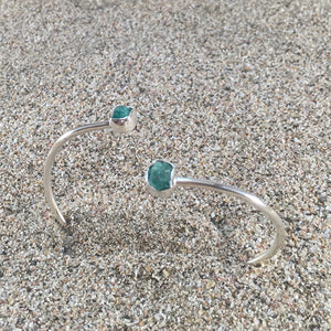Emerald Wrap Cuff-Jenstones Jewelry