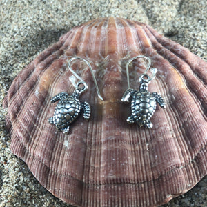 Turtle Earrings Sterling-Jenstones Jewelry
