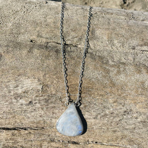 Moonstone Tear Drop Necklace-Jenstones Jewelry