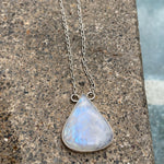 Load image into Gallery viewer, Moonstone Tear Drop Necklace Large-Jenstones Jewelry
