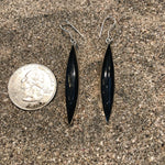 Load image into Gallery viewer, Black Shaft Onyx Earrings-Jenstones Jewelry

