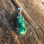 Load image into Gallery viewer, Emerald Druzy Pendant Large-Jenstones Jewelry
