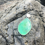Load image into Gallery viewer, Chalcedony Facet Pendant-Jenstones Jewelry
