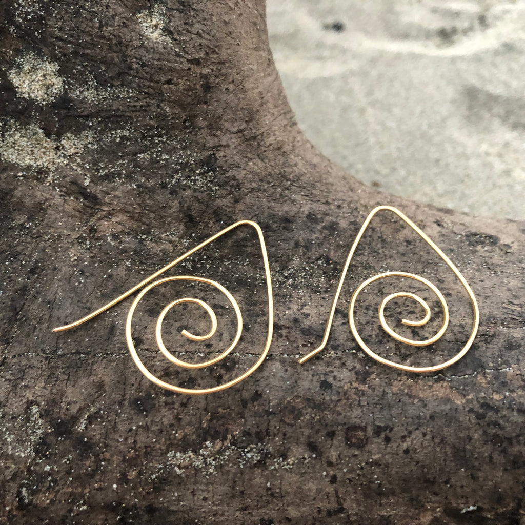 Gold Swirl Earrings (add on)-Jenstones Jewelry