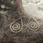 Load image into Gallery viewer, Gold Swirl Earrings (add on)-Jenstones Jewelry
