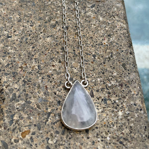 Moonstone Tear Drop Necklace-Jenstones Jewelry