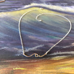Load image into Gallery viewer, Wave Necklace in Sterling Silver-Jenstones Jewelry
