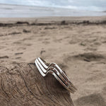 Load image into Gallery viewer, Triple Wave Cutback, Sterling Cuff-Jenstones Jewelry
